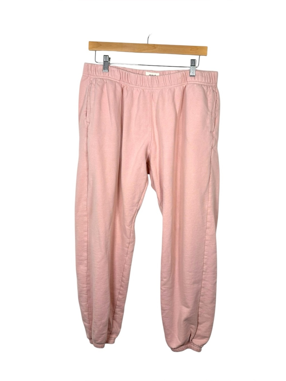 Pact Organic Cotton Jogger Sweatpants Womens Size XL Pink Lounge Pants